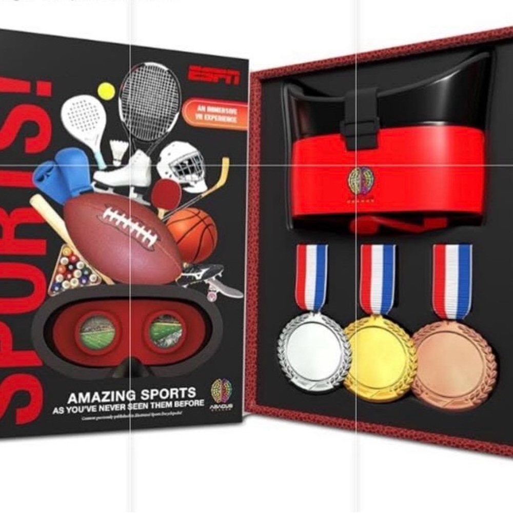 Abacus Brands Virtual Reality ESPN Gift Box - Illustrated Interactive VR Book